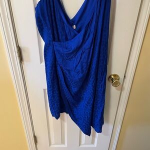 Cushnie for Target Royal Blue Leopard Jacquard Slip Dress Size 14 💙✨